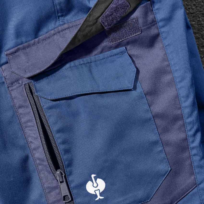 Werkbroeken: Short e.s.concrete light + alkalisch blauw/diepblauw 2
