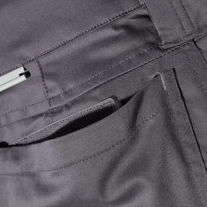 Werkbroeken: Short e.s.concrete light, dames + antraciet/parelgrijs 2