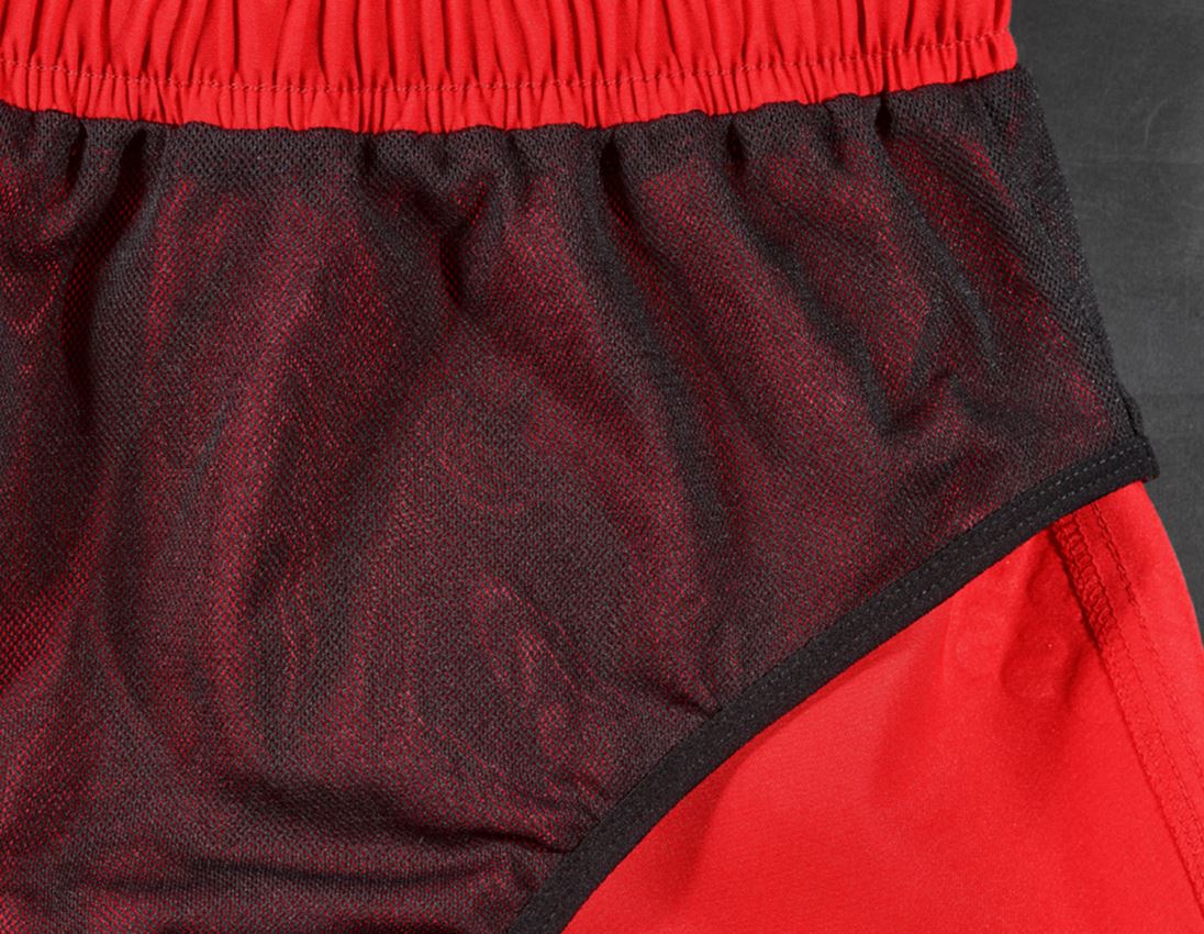 Shorts: Zwemshort e.s.trail, kinderen + strauss rood/zuurgeel 3