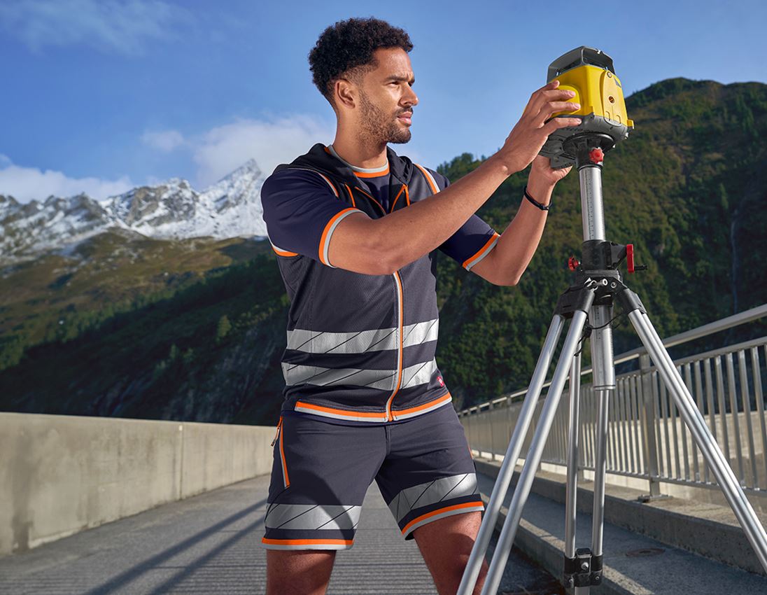 Werkbroeken: Reflex functionele short e.s.ambition + donkerblauw/signaaloranje 5