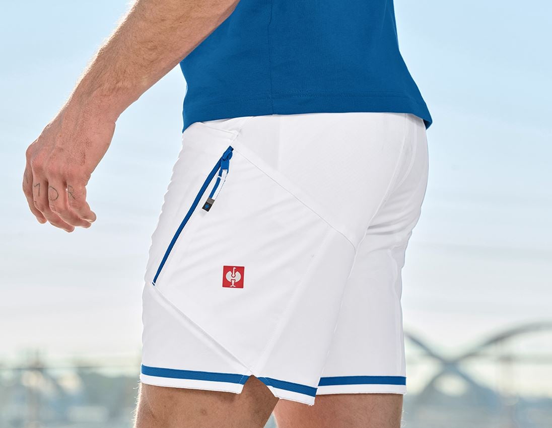Werkbroeken: Short e.s.ambition + wit/gentiaanblauw 1