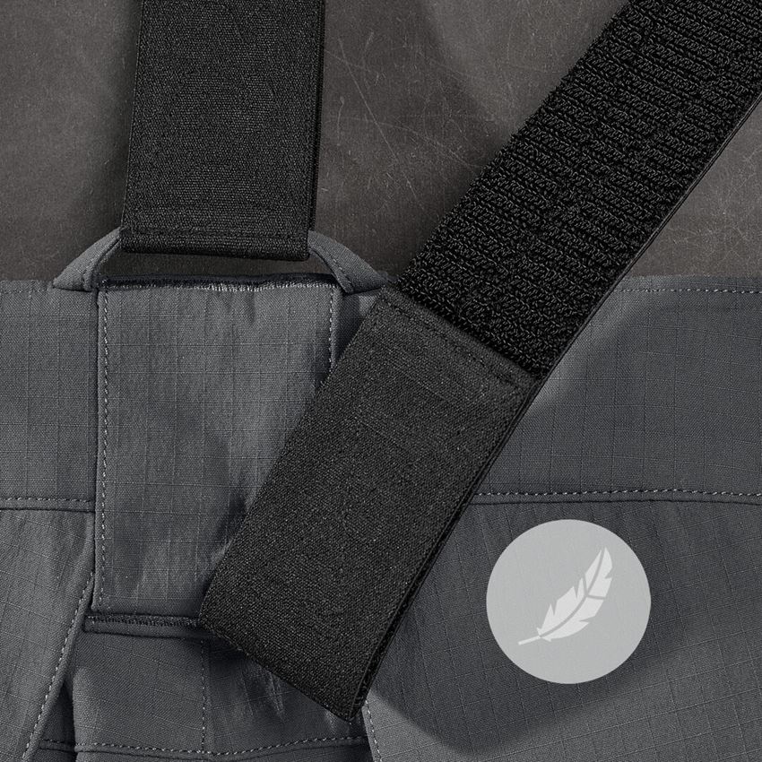 Werkbroeken: Short e.s.t:aktik light ripstop + carbongrijs 2