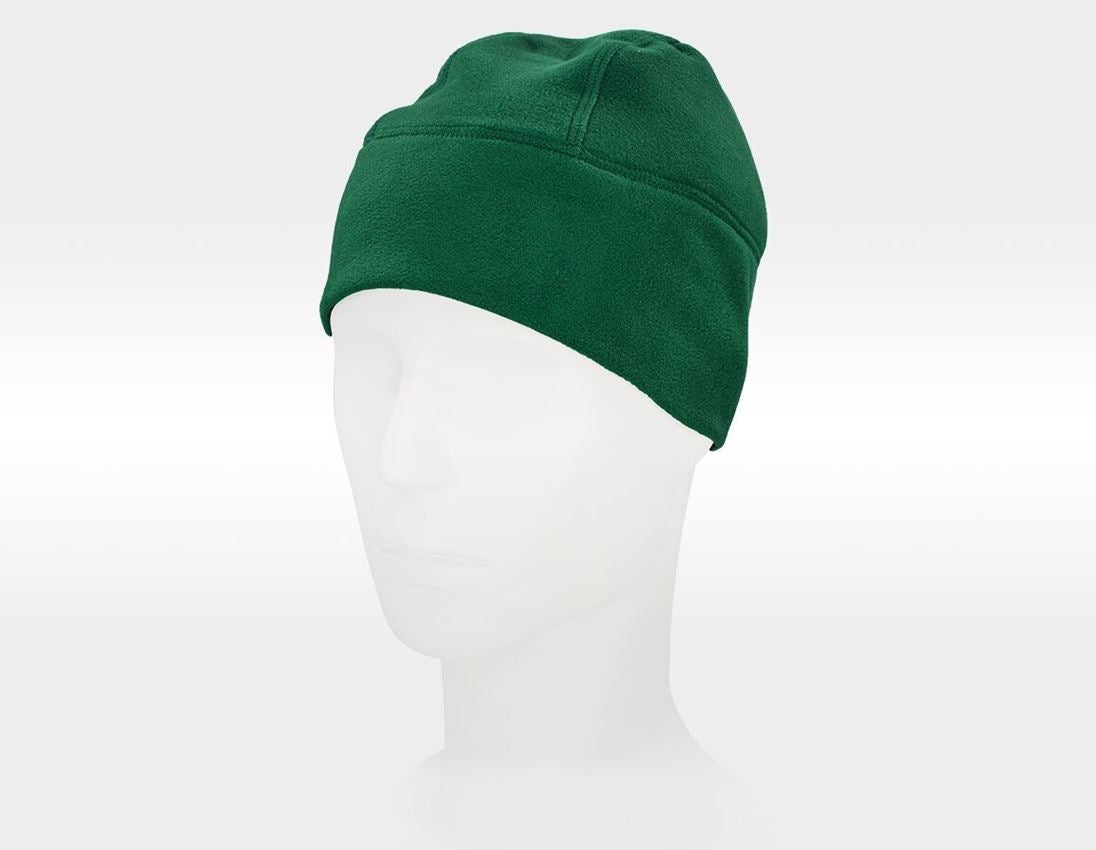 Accessoires: e.s. FIBERTWIN® microfleece muts + groen
