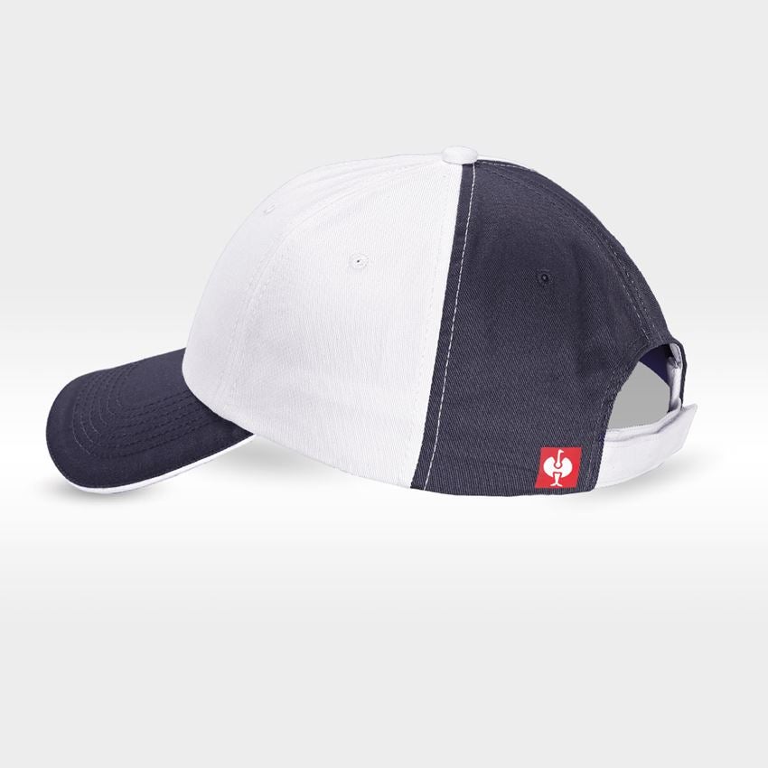 Accessoires: e.s. Cap color + wit/grijs 2