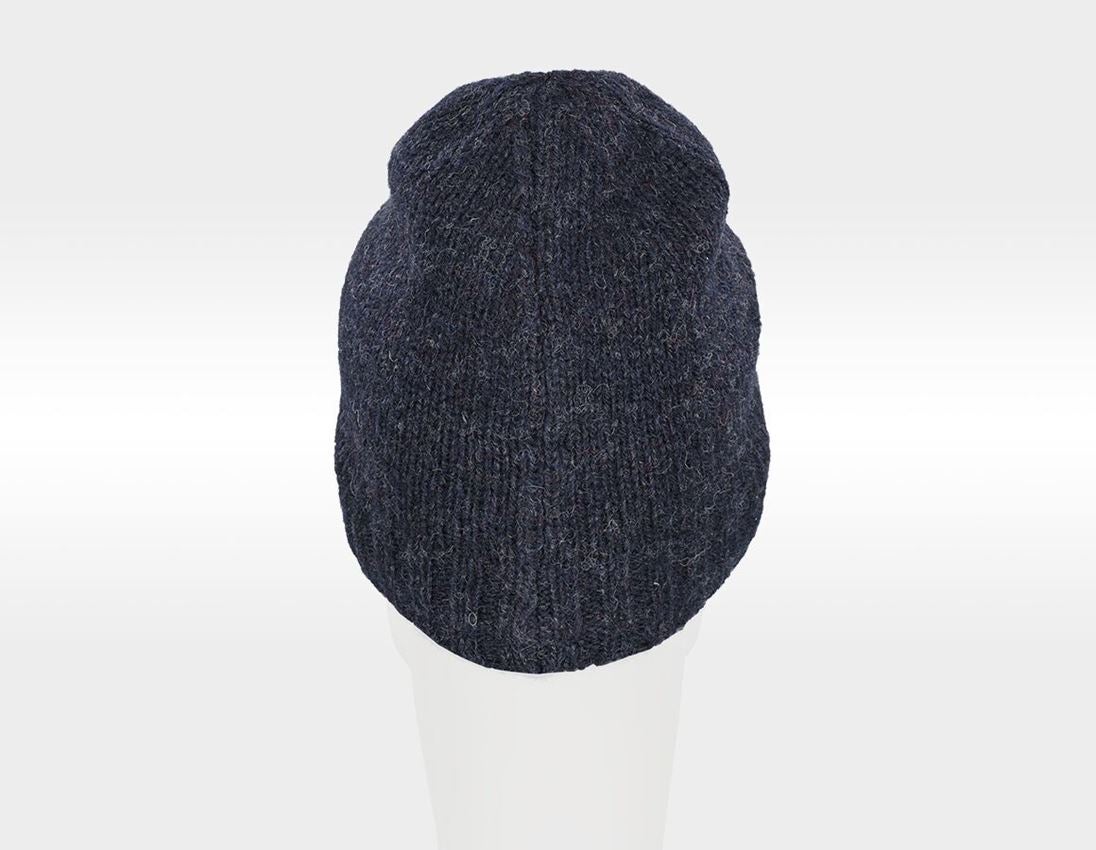 Accessoires: e.s. Grof gebreide muts + nachtblauw 4