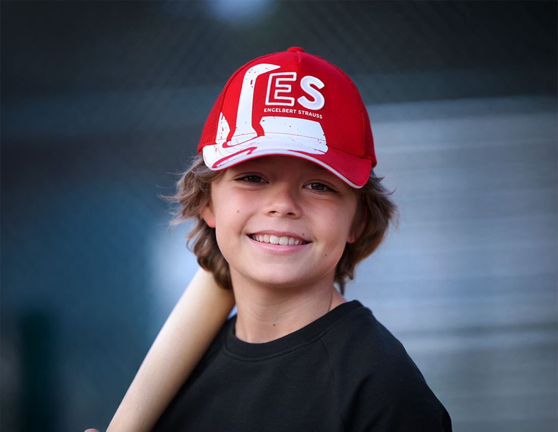 Accessoires: Cap e.s.motion, kinderen + vuurrood