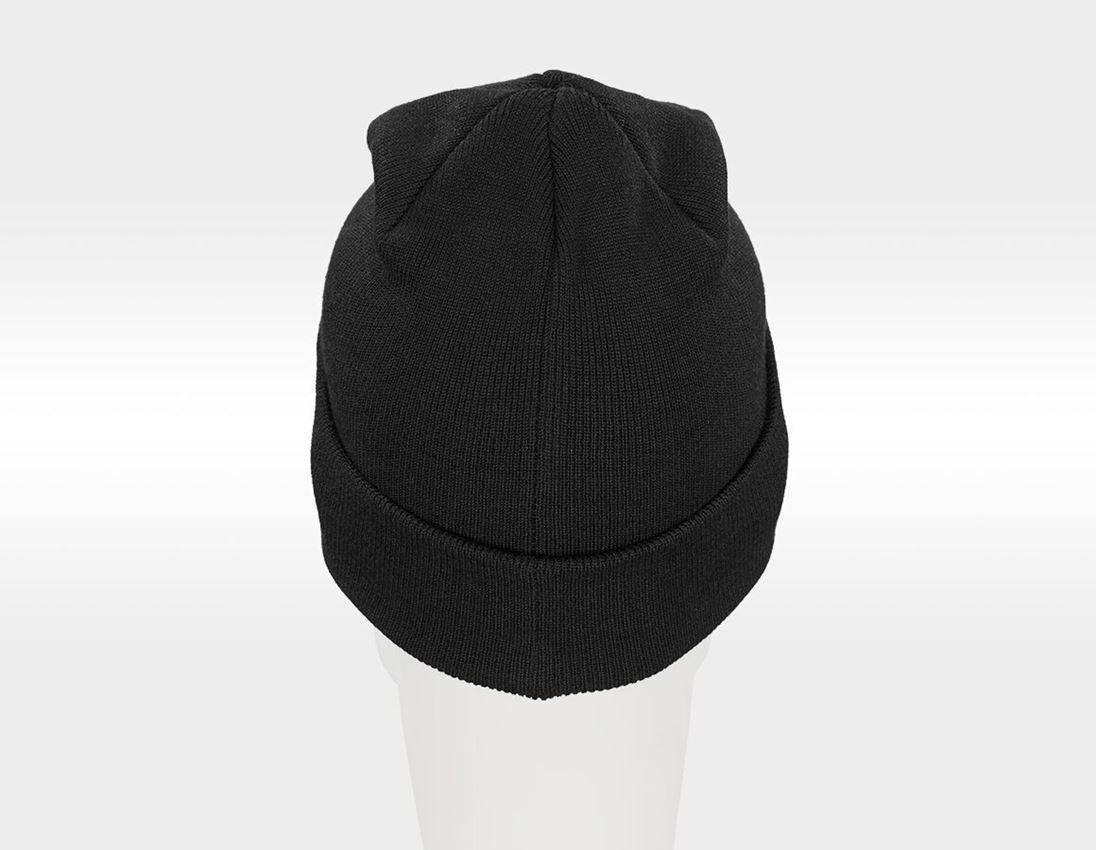 Accessoires: Gebreide muts e.s.iconic + zwart 5
