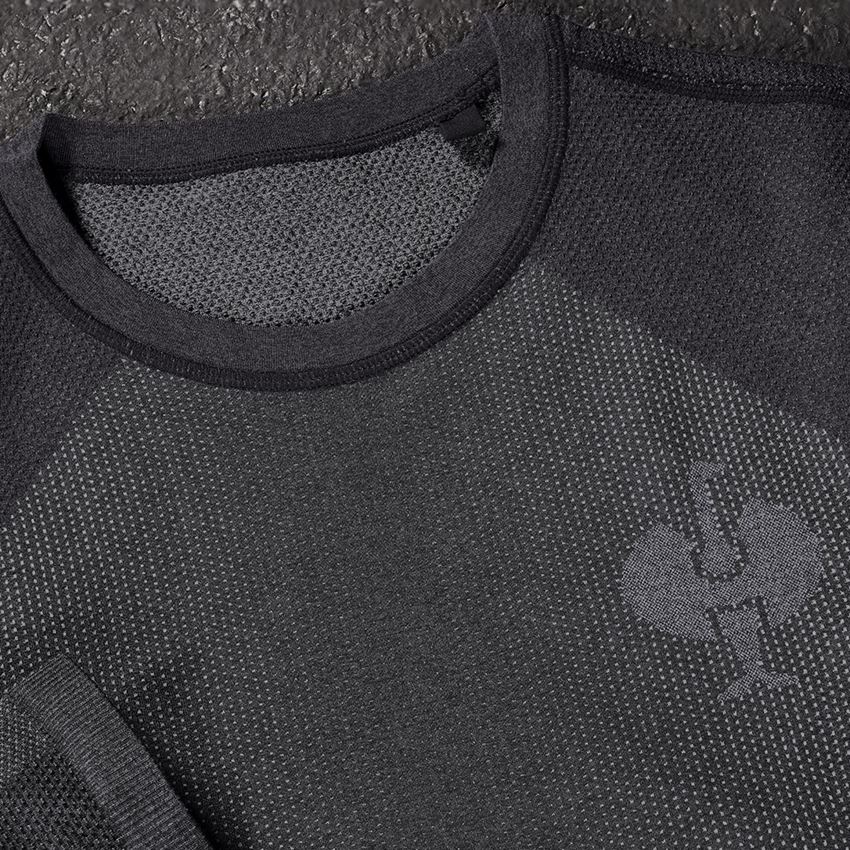 Onderwerpen: Functionele longsleeve e.s.trail seamless - warm + zwart/bazaltgrijs 2