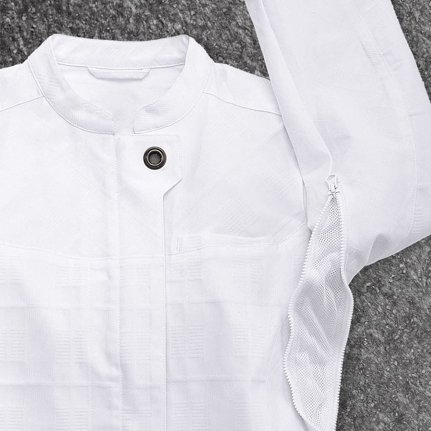 Bovenkleding: Werkjack lange mouw e.s.fusion, dames + wit 2