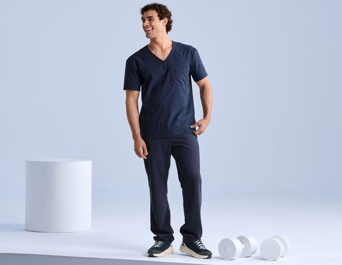 Werkbroeken: Pocket broek e.s.avida, heren + donkerblauw 2