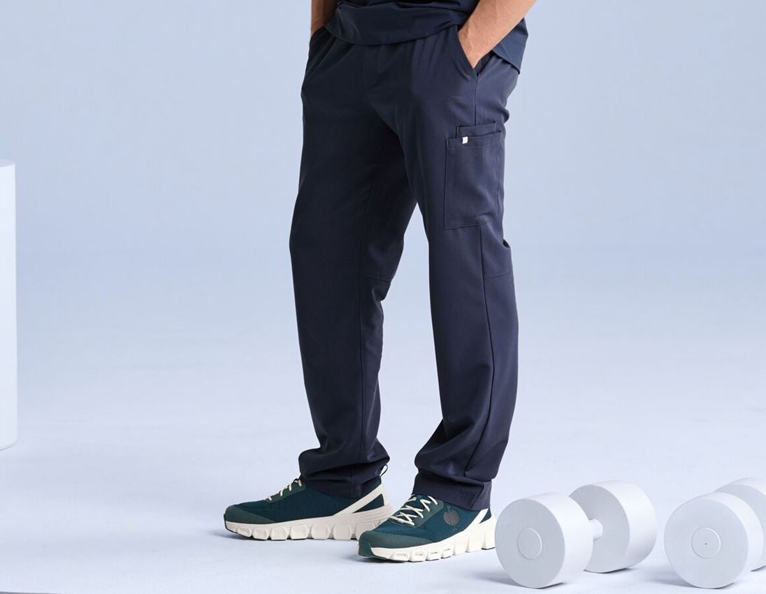Werkbroeken: Pocket broek e.s.avida, heren + donkerblauw 1