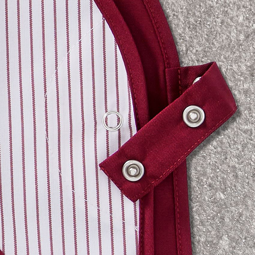 Schorten: Hes Iris + bordeaux/wit 2