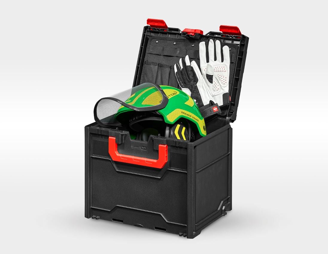 Arbeidsveiligheid: SET: Bosbouwhelm Protos + STRAUSSbox 340 midi + groen/signaalgeel 4
