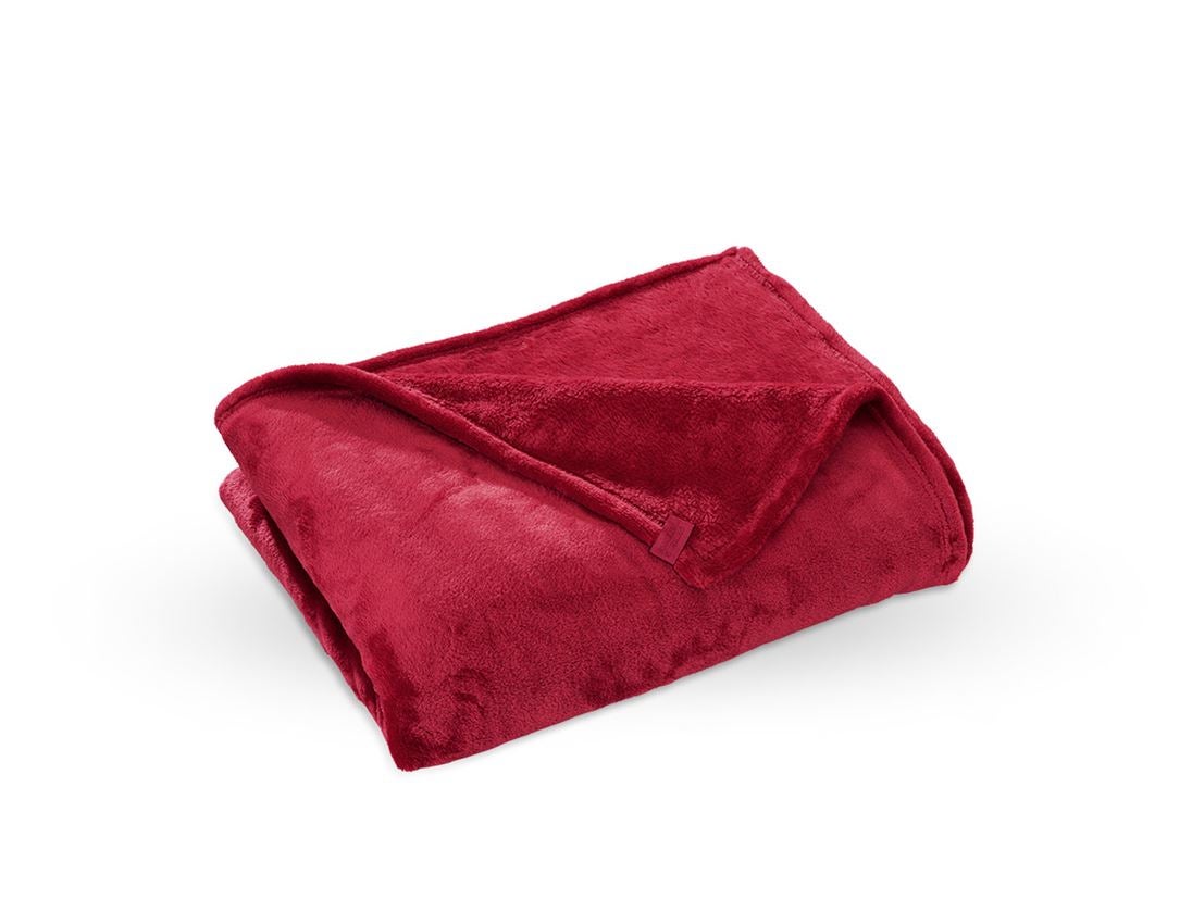 Accessoires: e.s. Fleecedeken + vuurrood