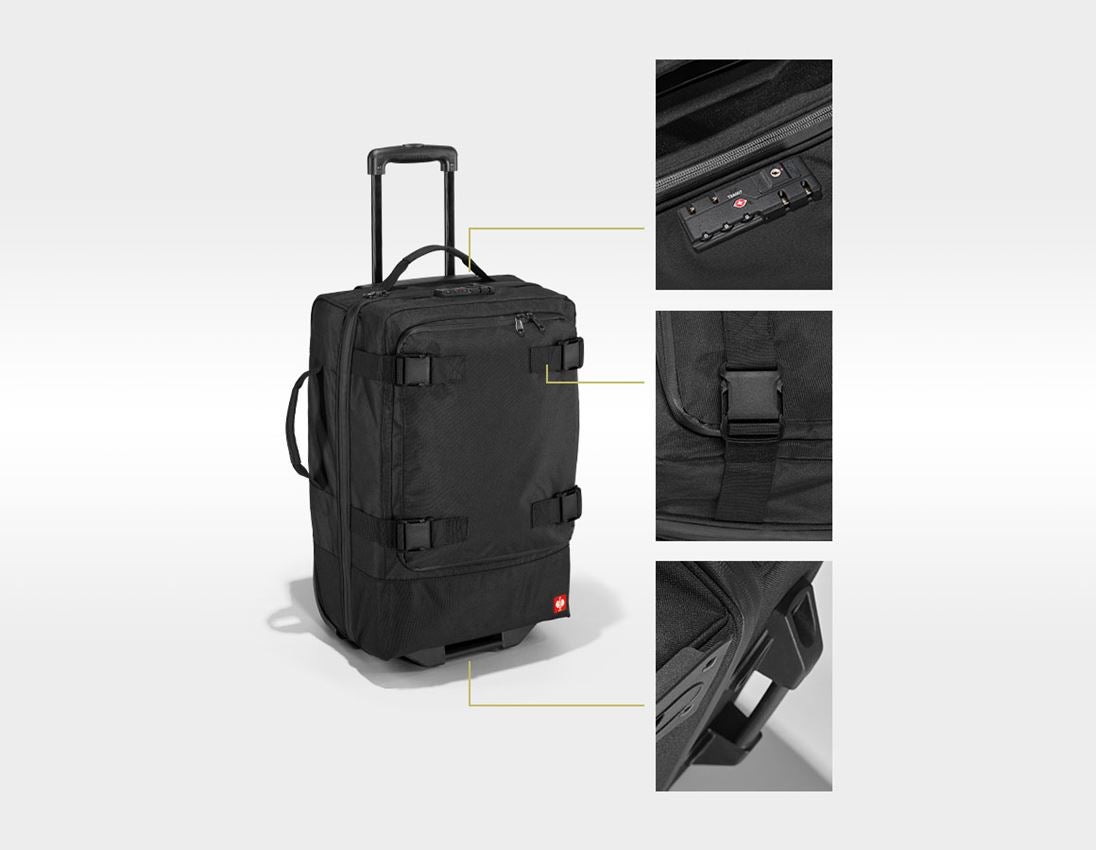 Accessoires: Handbagage-rolkoffer e.s.work&travel + zwart 1