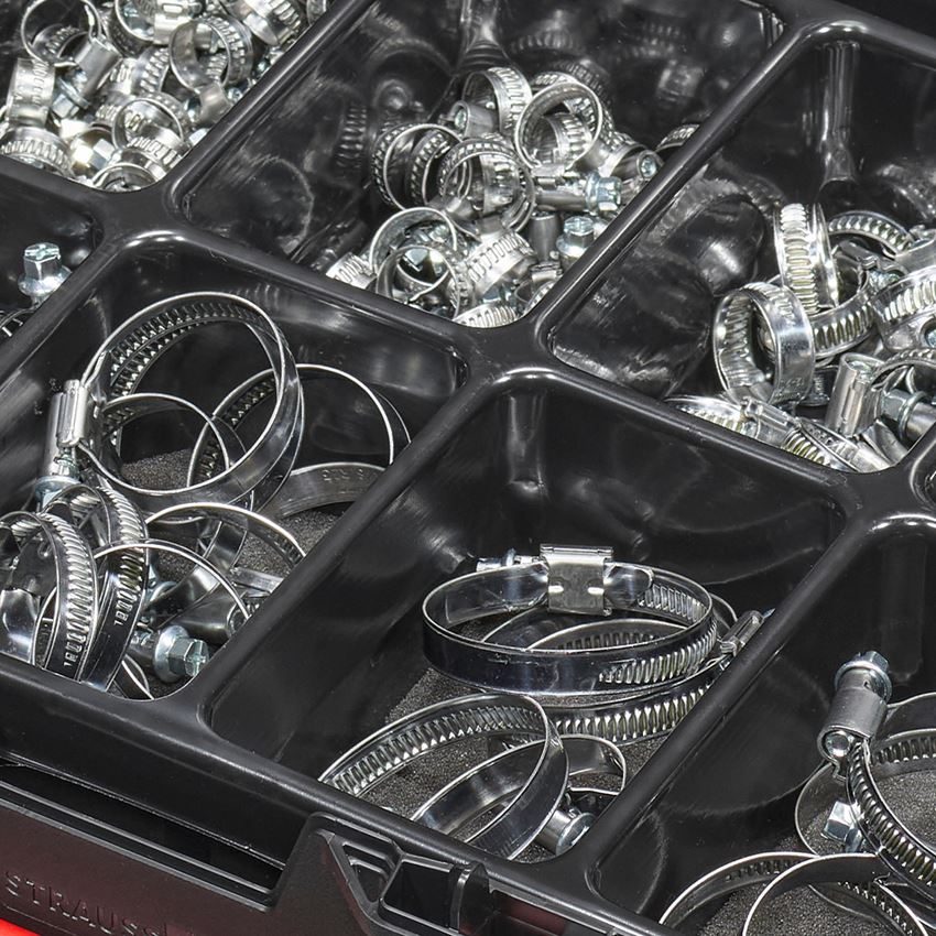 Assortiment kleine onderdelen: Assortiment slangklemmen in STRAUSSbox 118 midi 2
