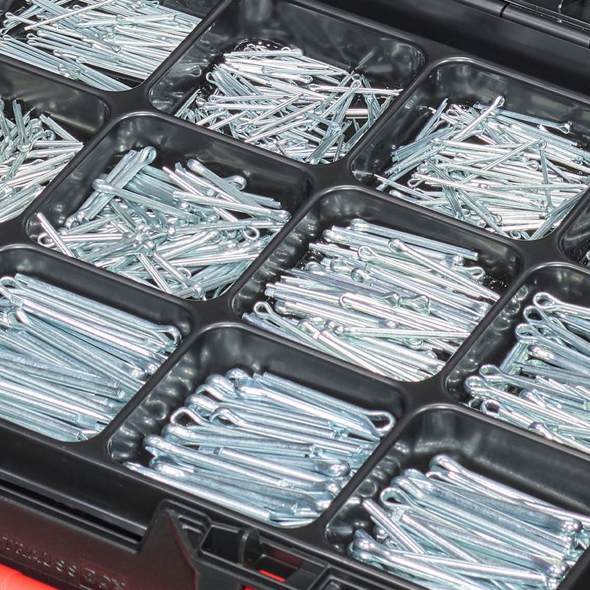 Assortiment kleine onderdelen: Assortiment splitpennen DIN 94 in STRAUSSbox 2