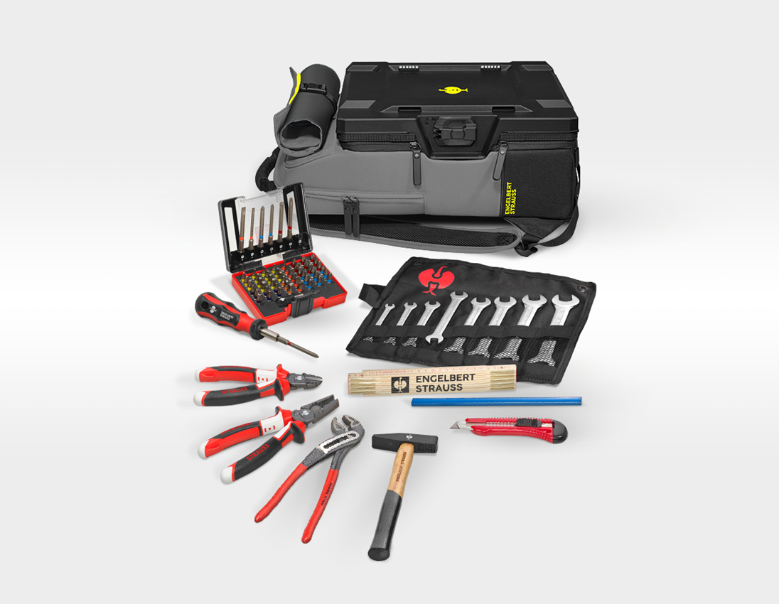 STRAUSSbox Systeem: Inlay Allround Classic + STRAUSSbox rugzak + bazaltgrijs/zuurgeel 1