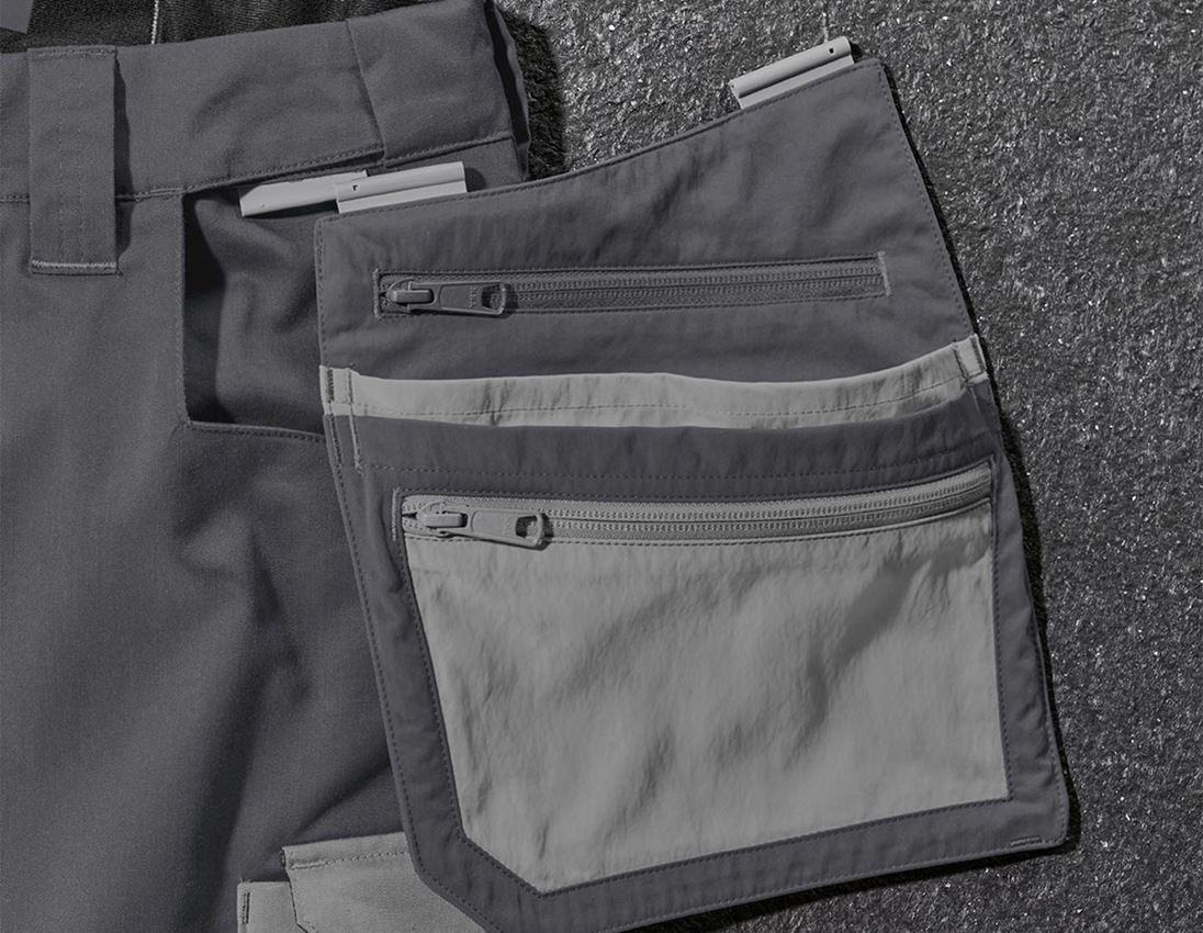 Accessoires: Gereedschapstassen e.s.concrete light, dames + antraciet/parelgrijs 2