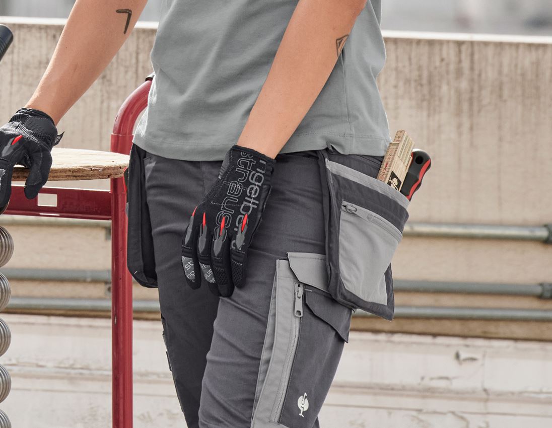 Accessoires: Gereedschapstassen e.s.concrete light, dames + antraciet/parelgrijs