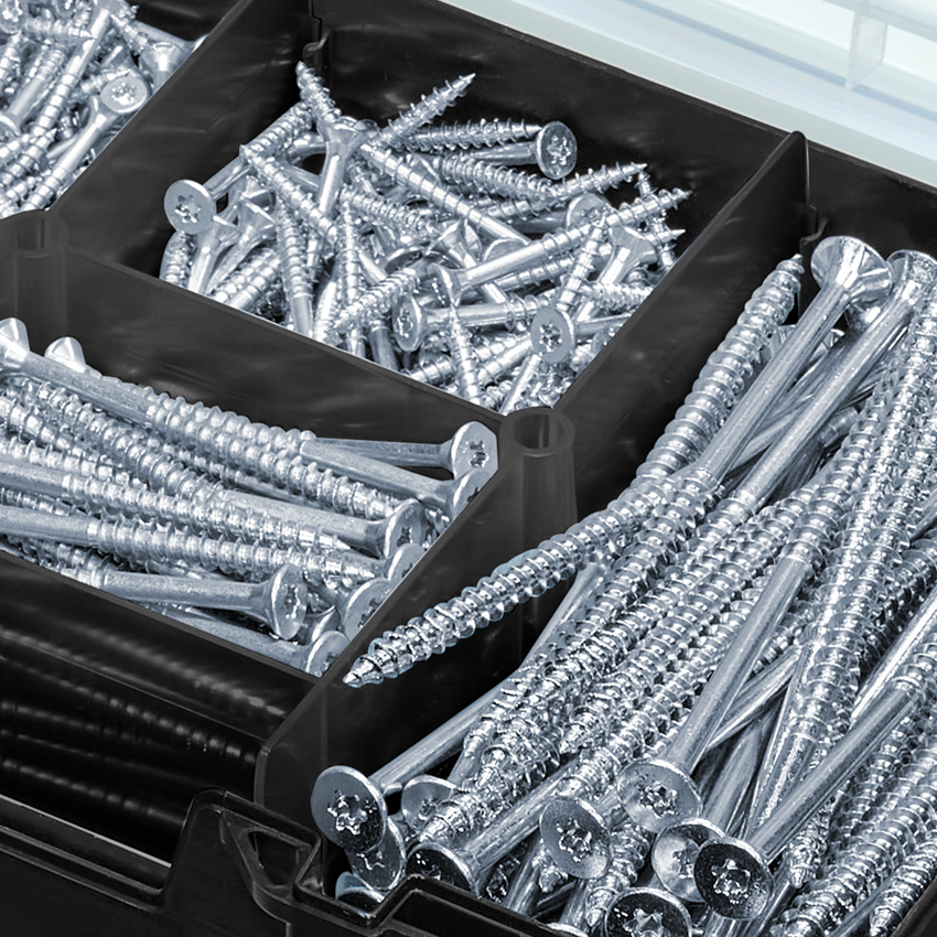 Schroeven: Assort. universele schroeven plus, TG, vz in STbox 2
