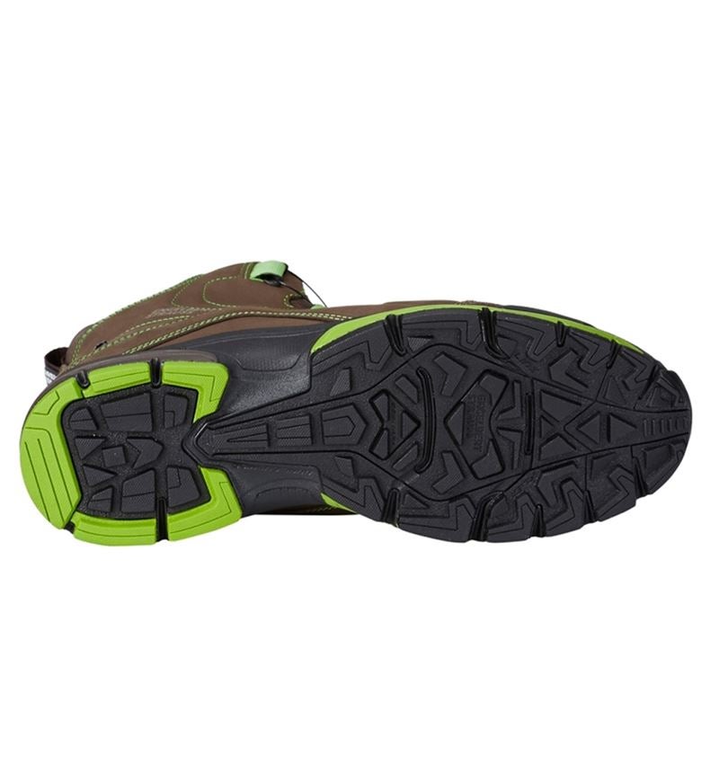 O2: e.s. O2 Werkschoenen Tethys mid + kastanje/zeegroen 4