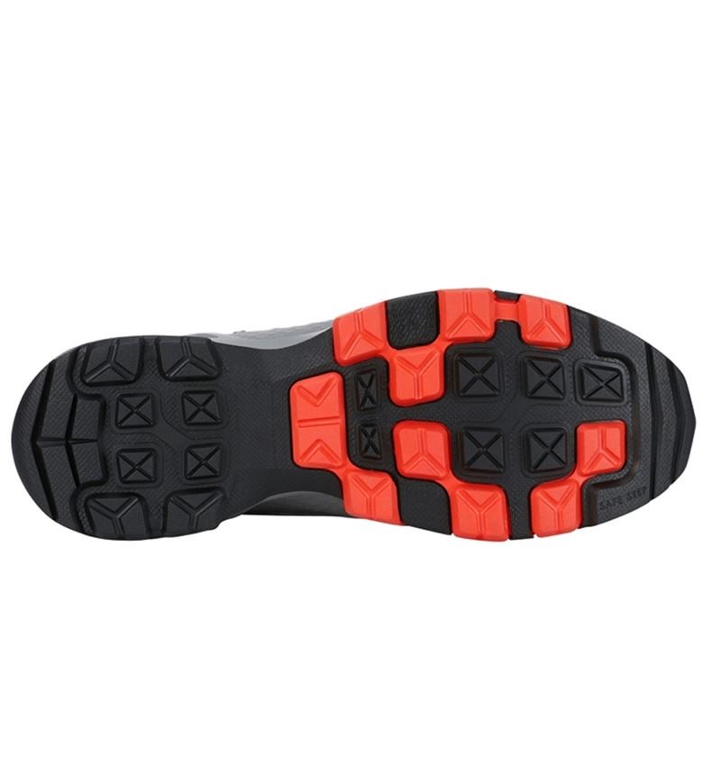 O2: O2 Werkschoenen e.s. Kobuk low + parelgrijs/zonnig rood 4