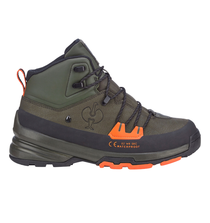 O2: O2 Werkschoenen e.s. Ruma mid + camouflagegroen/stralend oranje 1