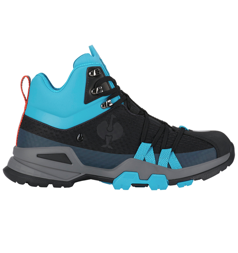 O2: O2 Werkschoenen e.s. Kobuk mid + zwart/nizzablauw