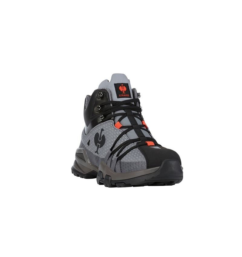 O2: O2 Werkschoenen e.s. Kobuk mid + antraciet/zonnig rood 1