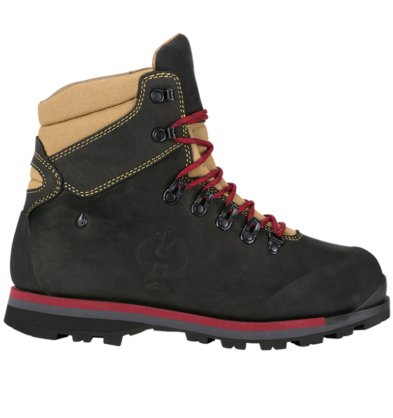 O6: O6 Werkschoenen e.s. Darak II + zwart/walnoot/robijn 1