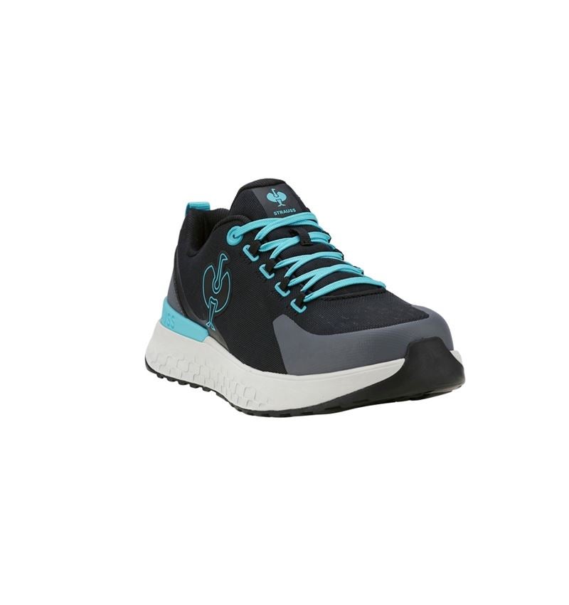SB: SB Halfhoge veiligheidsschoen e.s. Comoe low + zwart/lapis turkoois 3