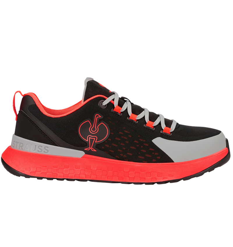 SB: SB Halfhoge veiligheidsschoen e.s. Comoe low + zwart/signaalrood 4
