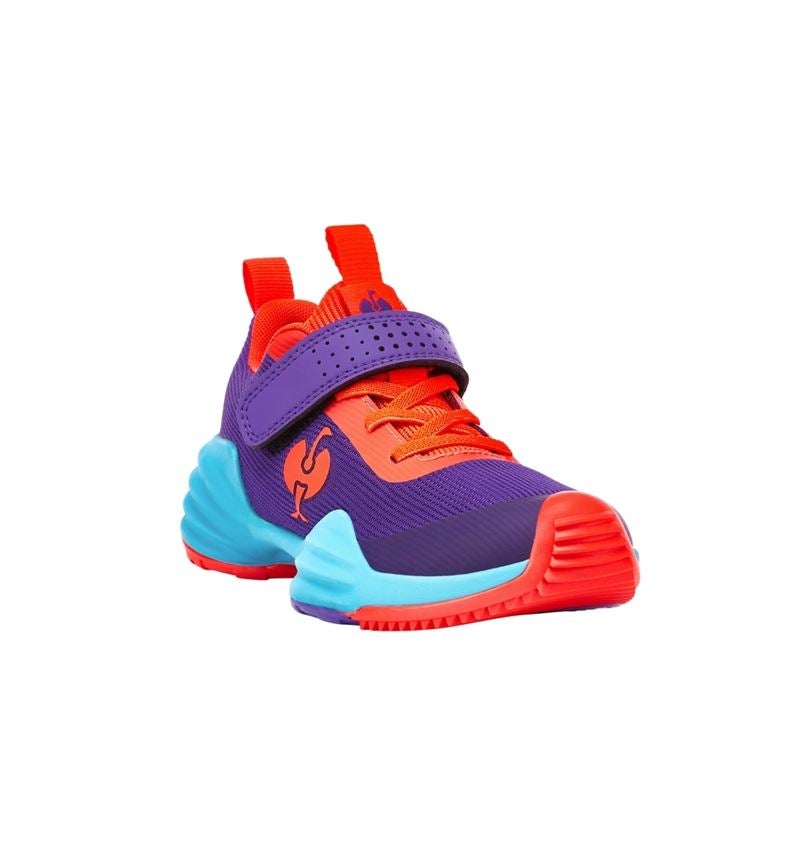 Kinderschoenen: Allroundschoenen e.s. Porto low, kinderen + druif/lichtcyaan/signaalrood 3