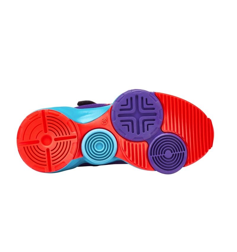 Kinderschoenen: Allroundschoenen e.s. Porto low, kinderen + druif/lichtcyaan/signaalrood 4