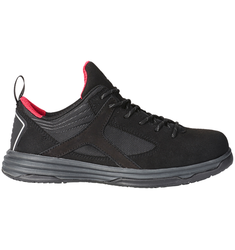 S1: e.s. S1 Halfhoge veiligheidsschoenen Polana low + zwart 1