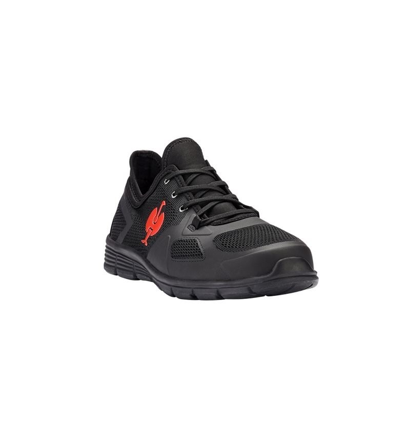 S1: S1 Halfhoge veiligheidsschoen e.s. Manda + zwart/rood 1