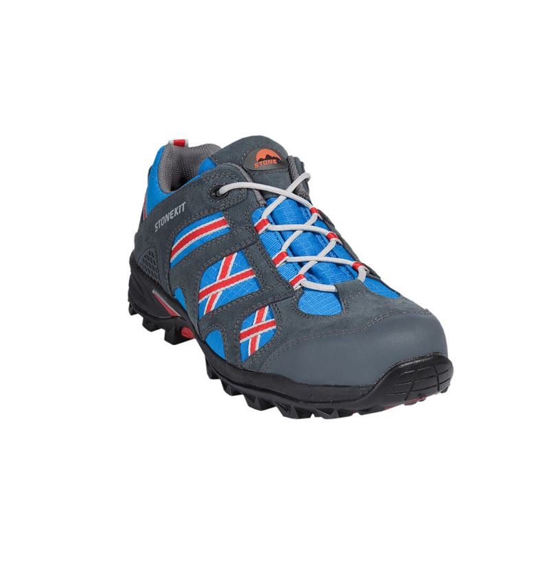 S1: STONEKIT S1 Halfhoge veiligheidsschoen Portland + cement/blauw 2