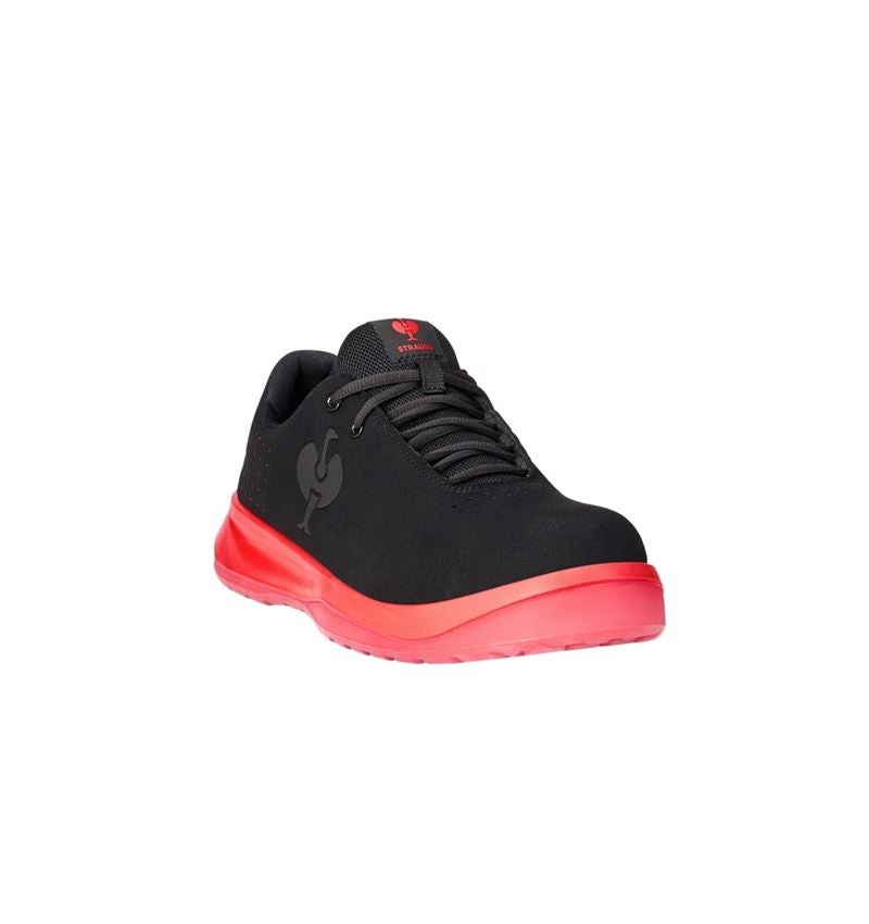 S1P: S1P Halfhoge veiligheidsschoenen e.s. Banco low + zwart/zonnig rood 2