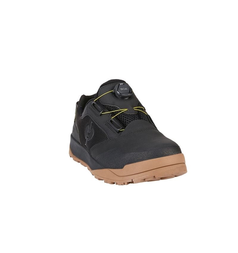 S1: S1 Halfhoge veiligheidsschoenen e.s. Nakuru low + zwart/zuurgeel 4