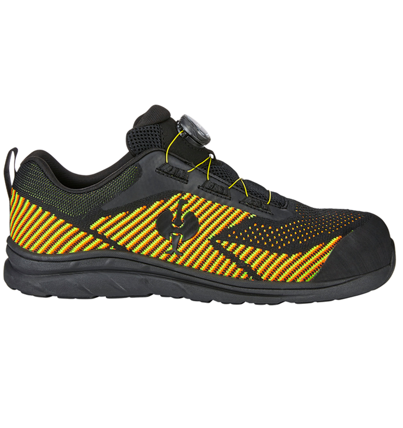 S1: S1 Halfhoge veiligheidsschoenen e.s. Tegmen IV low + zwart/signaalgeel/signaaloranje 2