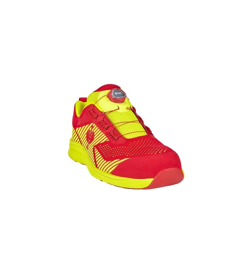 S1: S1 Halfhoge veiligheidsschoenen e.s. Tegmen IV low + vuurrood/signaalgeel 3