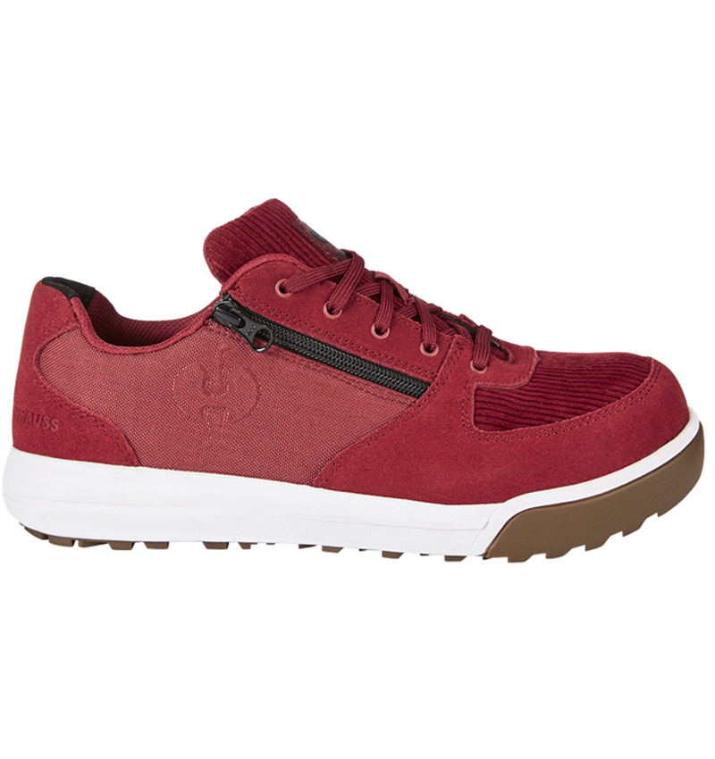 S1: S1 Halfhoge veiligheidsschoen e.s. Janus II low + fluweelrood 1