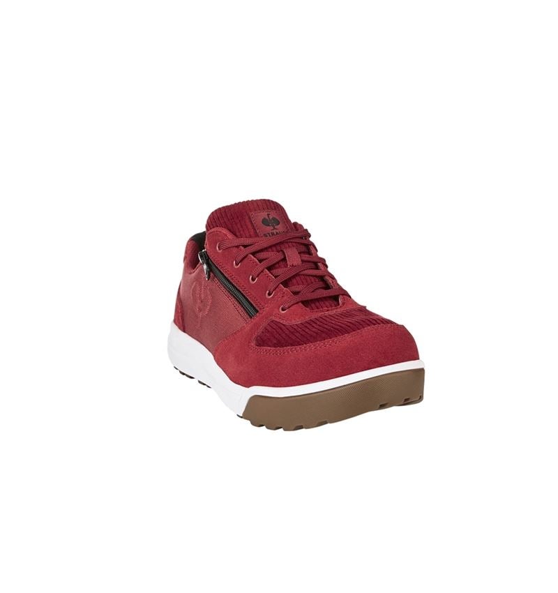 S1: S1 Halfhoge veiligheidsschoen e.s. Janus II low + fluweelrood 2