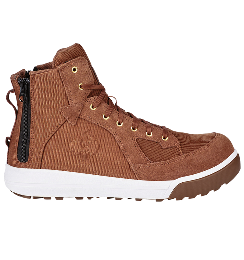 S1: S1 Veiligheidsschoenen e.s. Janus II mid + cederbruin/zuiverwit 1