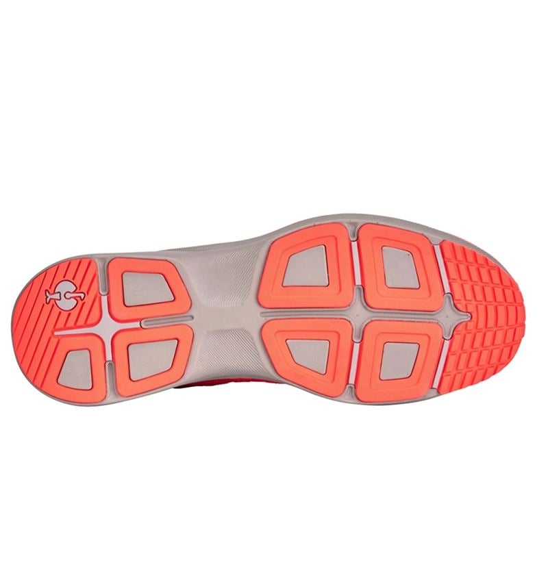 S1: S1 Halfhoge veiligheidsschoen e.s. Padua low + platina/signaalrood 5