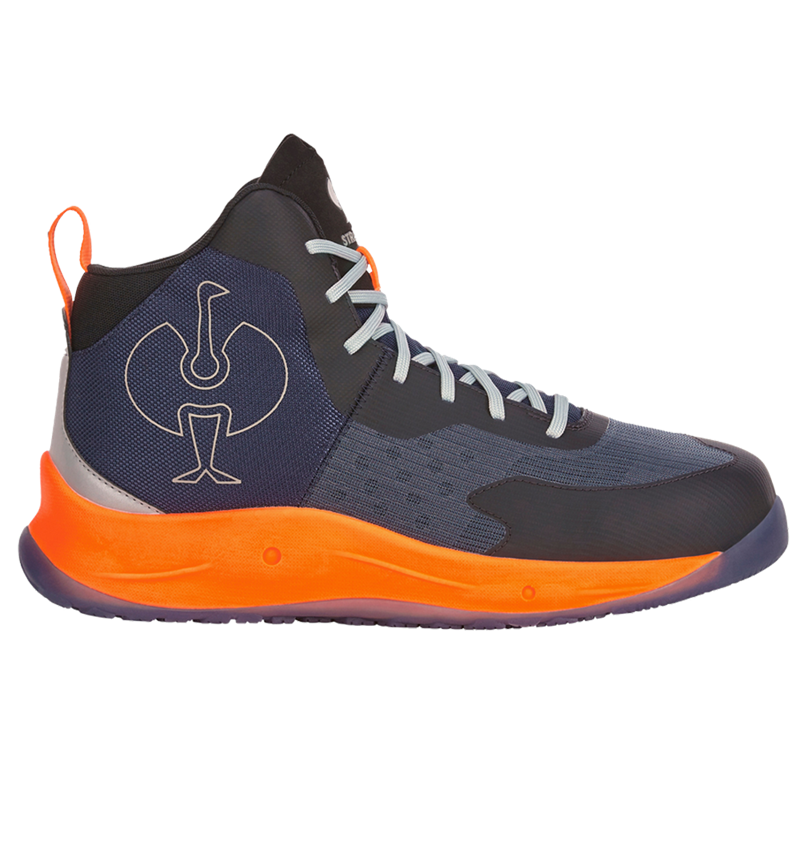 S1P: S1PS Veiligheidsschoenen e.s. Marseille mid + donkerblauw/signaaloranje 4