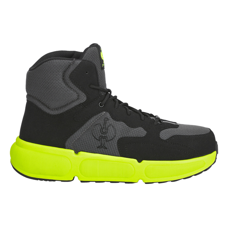 S1: S1 Veiligheidsschoenen Strauss.1004 mid + carbongrijs/signaalgeel 3