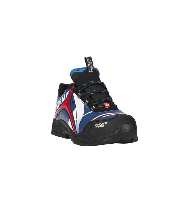S3: e.s. S3 Halfhoge veiligheidsschoen Turais + korenblauw/rood 3