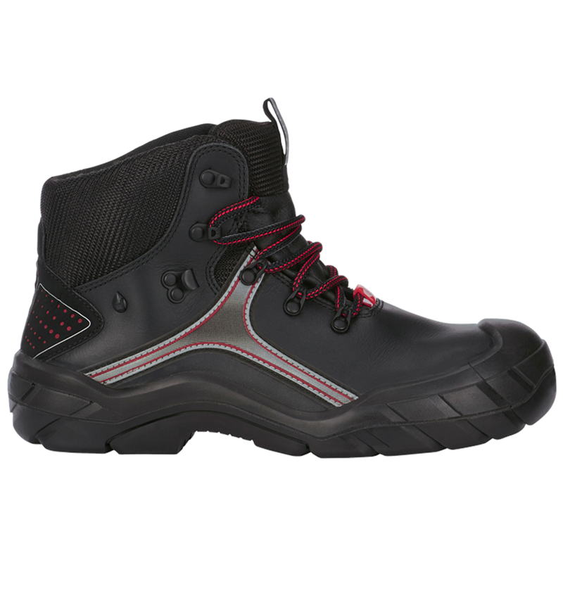 S3: e.s. S3 Veiligheidsschoenen Avior + zwart/rood 2